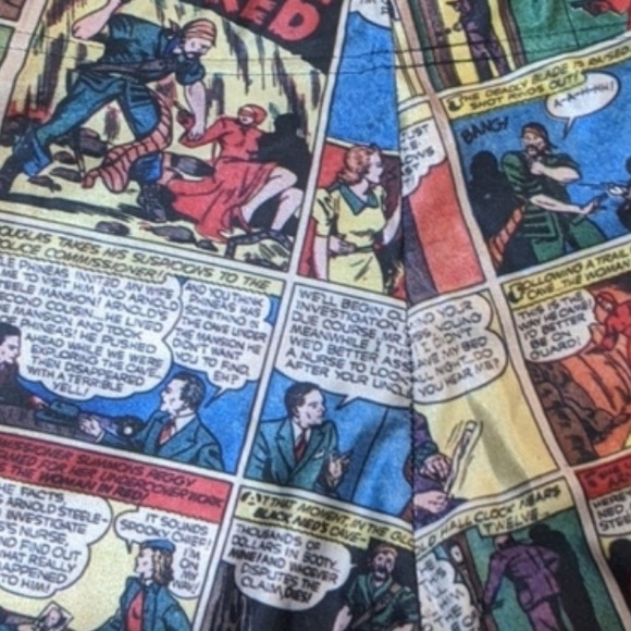 Blackmilk Woman in Red Episode 2 Comic Leggings High-Waisted Full Length Pop Art - Picture 7 of 8